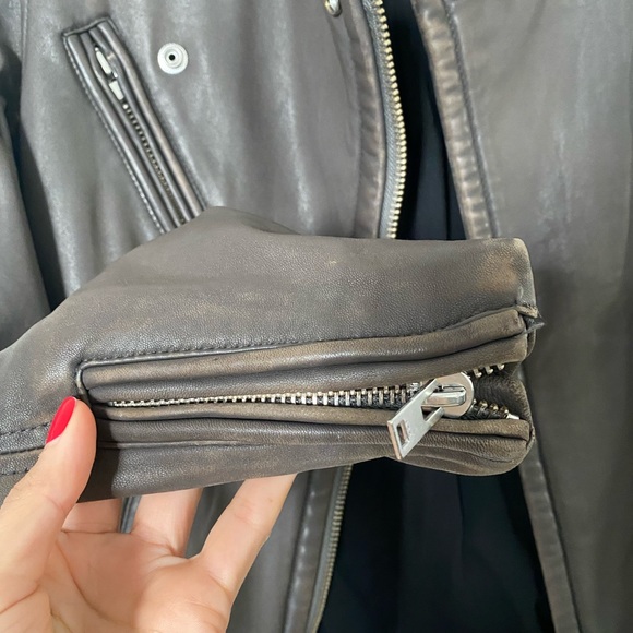 IRO Leather Jacket Sz 36 - Picture 4 of 11